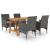Set mobilier de grădină, 5 piese, gri GartenMobel Dekor
