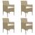 Set mobilier de grădină, 5 piese, bej GartenMobel Dekor
