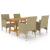 Set mobilier de grădină, 5 piese, bej GartenMobel Dekor
