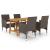 Set mobilier de grădină, 5 piese, maro GartenMobel Dekor