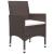 Set mobilier de grădină, 5 piese, maro GartenMobel Dekor