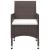 Set mobilier de grădină, 5 piese, maro GartenMobel Dekor