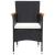 Set mobilier de grădină, 5 piese, negru GartenMobel Dekor