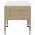 Set mobilier de grădină, 5 piese, bej GartenMobel Dekor