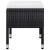 Set mobilier de grădină, 5 piese, negru GartenMobel Dekor