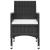 Set mobilier de grădină, 5 piese, negru GartenMobel Dekor