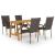 Set mobilier de grădină, 5 piese, maro GartenMobel Dekor
