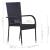 Set mobilier de grădină, 5 piese, negru GartenMobel Dekor