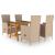 Set mobilier de grădină, 5 piese, bej GartenMobel Dekor