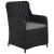 Set mobilier de grădină, 5 piese, negru GartenMobel Dekor