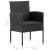 Set mobilier de grădină, 5 piese, negru GartenMobel Dekor