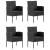 Set mobilier de grădină, 5 piese, negru GartenMobel Dekor