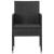 Set mobilier de grădină, 5 piese, negru GartenMobel Dekor