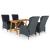 Set mobilier de grădină, 5 piese, gri închis GartenMobel Dekor