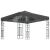 Pavilion cu șir de lumini LED, antracit, 3x3 m GartenMobel Dekor