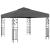 Pavilion cu șir de lumini LED, antracit, 3x3 m GartenMobel Dekor