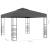 Pavilion de grădină cu șiruri de lumini LED, antracit, 3x3 m GartenMobel Dekor