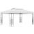 Pavilion cu șir de lumini LED, alb, 4x3x2,7 m GartenMobel Dekor