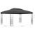 Pavilion cu șir de lumini LED, antracit, 3x4 m GartenMobel Dekor