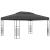 Pavilion cu șir de lumini LED, antracit, 3x4 m GartenMobel Dekor