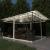 Pavilion cu plasă anti-țânțari si lumini LED, crem, 4x3x2,73m GartenMobel Dekor