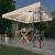 Pavilion cu șir de lumini LED, crem, 3x3 m GartenMobel Dekor