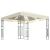Pavilion cu șir de lumini, crem, 3x3 m, material textil GartenMobel Dekor