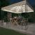 Pavilion cu șir de lumini, crem, 3x3 m, material textil GartenMobel Dekor