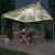 Pavilion cu șir de lumini LED, crem, 300x300 cm GartenMobel Dekor