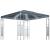 Pavilion cu șir de lumini LED, antracit, 300x300cm GartenMobel Dekor