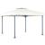 Pavilion cu șiruri de lumini LED, crem, 300x300 cm, aluminiu GartenMobel Dekor