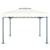 Pavilion cu șiruri lumini LED, crem, 400x300 cm, aluminiu GartenMobel Dekor