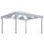Pavilion cu șiruri lumini LED, crem, 400x300 cm, aluminiu GartenMobel Dekor