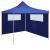 Perete lateral foișor cu ferestre, 6x2 m, albastru GartenMobel Dekor