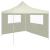 Perete lateral foișor cu ferestre, crem, 4x2 m GartenMobel Dekor