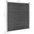 Set de panouri de gard, negru, 699x186 cm, WPC GartenMobel Dekor