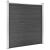 Set de panouri de gard, negru, 699x186 cm, WPC GartenMobel Dekor
