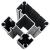 Set de panouri de gard ,WPC , 872x186 cm, negru GartenMobel Dekor