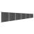 Set de panouri de gard, negru, 1045x186 cm, WPC GartenMobel Dekor