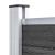 Set de panouri de gard, negru, 1311x(105-186) cm, WPC   GartenMobel Dekor