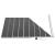 Set de panouri de gard, negru, 1484x(105-186) cm, WPC   GartenMobel Dekor
