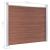 Set panouri gard, 353x146 cm, maro, WPC   GartenMobel Dekor