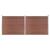 Set panouri gard, 353x146 cm, maro, WPC   GartenMobel Dekor