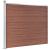 Set panouri gard, 353x146 cm, maro, WPC   GartenMobel Dekor