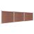 Set panouri gard, 526x146 cm, maro, WPC   GartenMobel Dekor