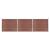 Set panouri gard, 526x146 cm, maro, WPC   GartenMobel Dekor