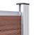 Set panouri gard, 526x146 cm, maro, WPC   GartenMobel Dekor