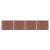 Set panouri gard, 699x146 cm, maro, WPC   GartenMobel Dekor