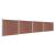 Set panouri gard, 699x146 cm, maro, WPC   GartenMobel Dekor