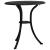 Set mobilier bistro, 3 piese, negru, aluminiu turnat GartenMobel Dekor